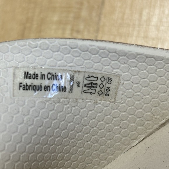 Crocs Getaway Platform H-Strap Glitter Women's Wedge Sandals Stucco Size 9 Comfy - Picture 4 of 11